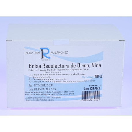Bolsas Recolectora de Orina, Niña Ruisánchez ®