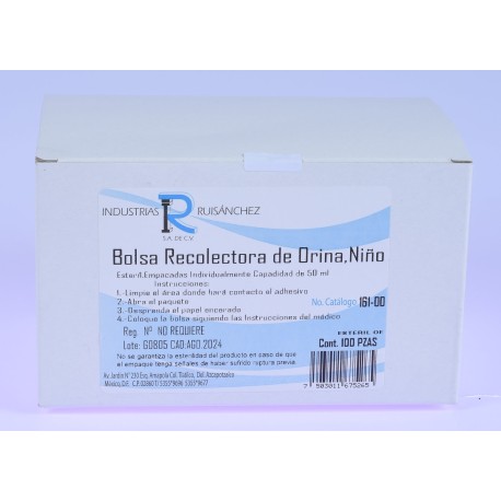 Bolsas Recolectora de Orina, Niño Ruisánchez ®