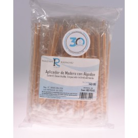 Aplicador de Madera Con Punta de Algodón Estéril Ruisánchez ®