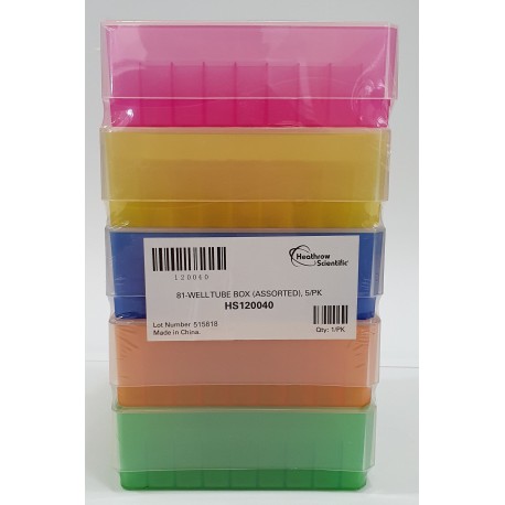 Caja de Almacenaje Para 81 Microtubos Heathrow Scientific®