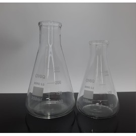 Matraz Erlenmeyer 250 ml Graduado, CVQ