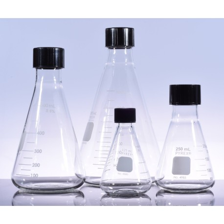 Matraz Erlenmeyer 50 ml con Tapón Pyrex®