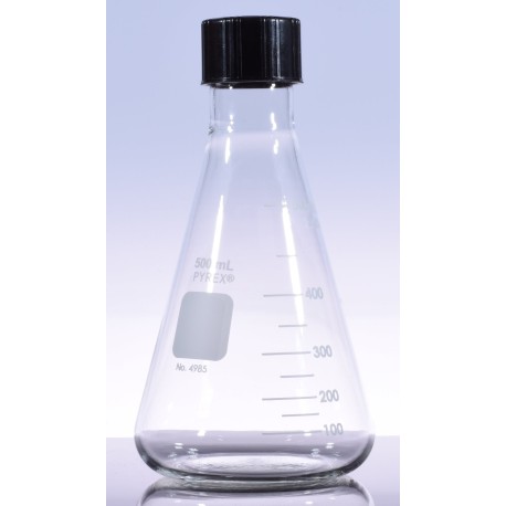 Matraz Erlenmeyer 500 ml con Tapón Pyrex®