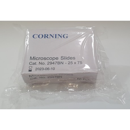 Portaobjetos 25 X 75 mm Banda Esmerilada Corning®