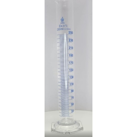 Probeta Vidrio Graduada 250 ml, CVQ