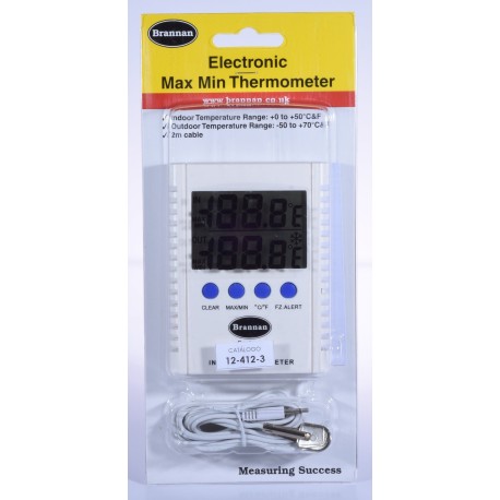 Termómetro -50 a 70°C/°F Digital Brannan®