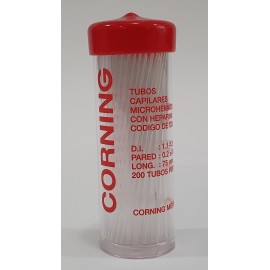 Tubo Capilar con Heparina Corning ®