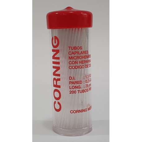 Tubo Capilar con Heparina Corning ®