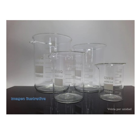 Vaso de precipitados 100 ml, CVQ